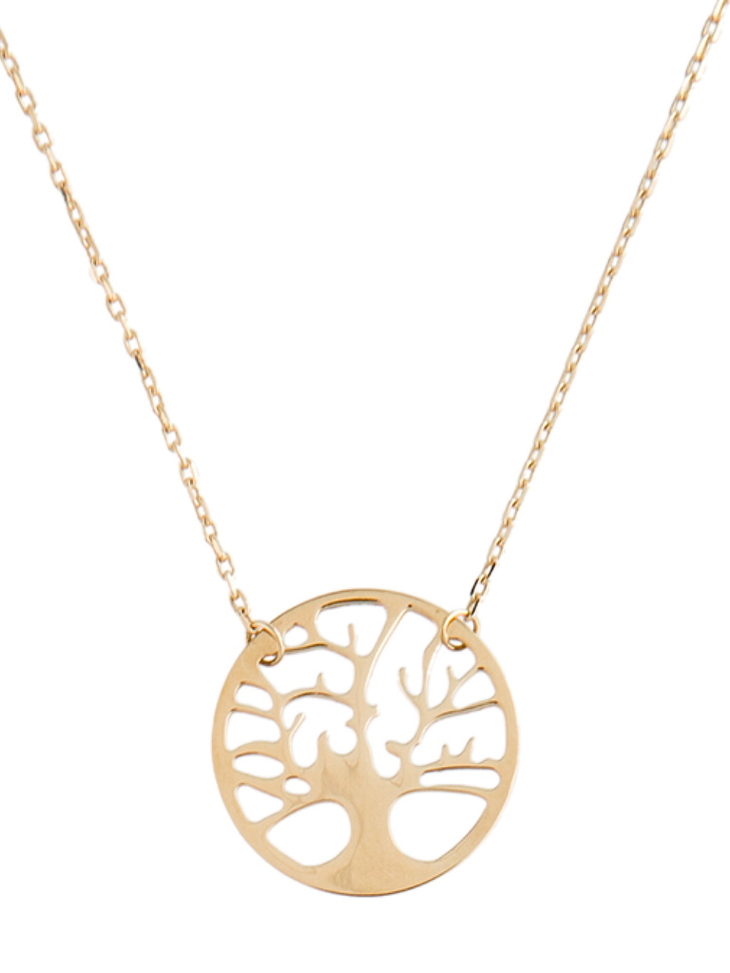 Necklace 14K 'Tree of Life' Pendant Necklace